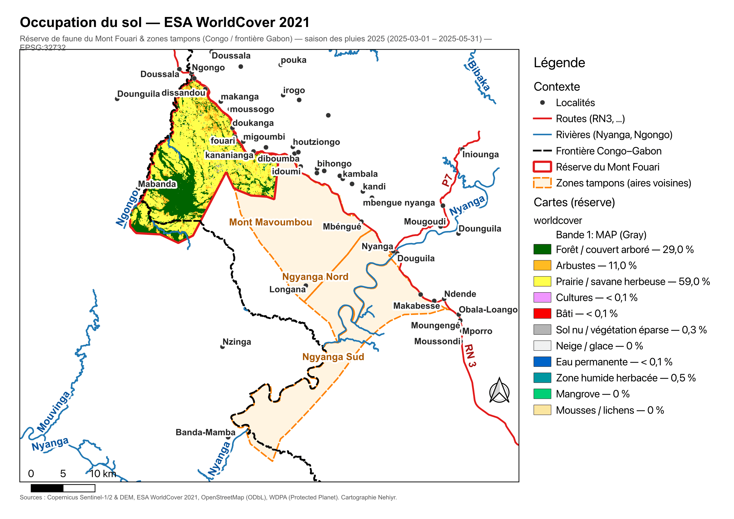 Occupation du sol — ESA WorldCover